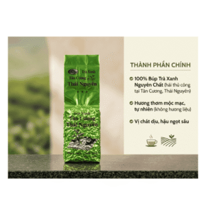 Trà Xanh Tân Cương Thái Nguyên - 100% Búp Trà Xanh Nguyên Chất Hương Thơm Mộc Mạc Vị Chát Dịu Hậu Ngọt Sâu